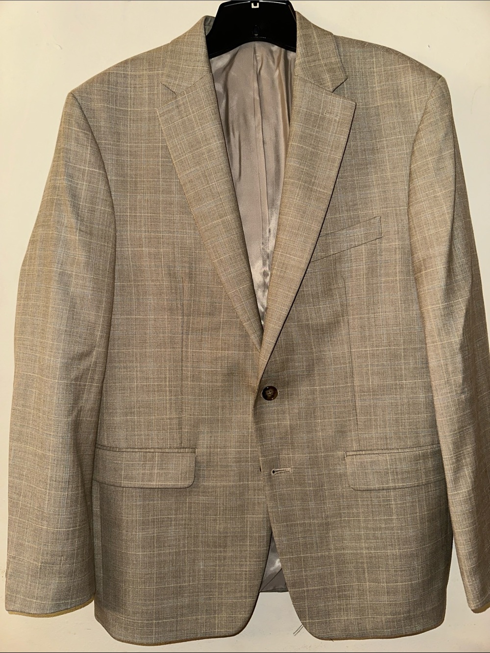 Lauren Ralph Lauren Men's Beige Plaid Single-Breasted Blazer